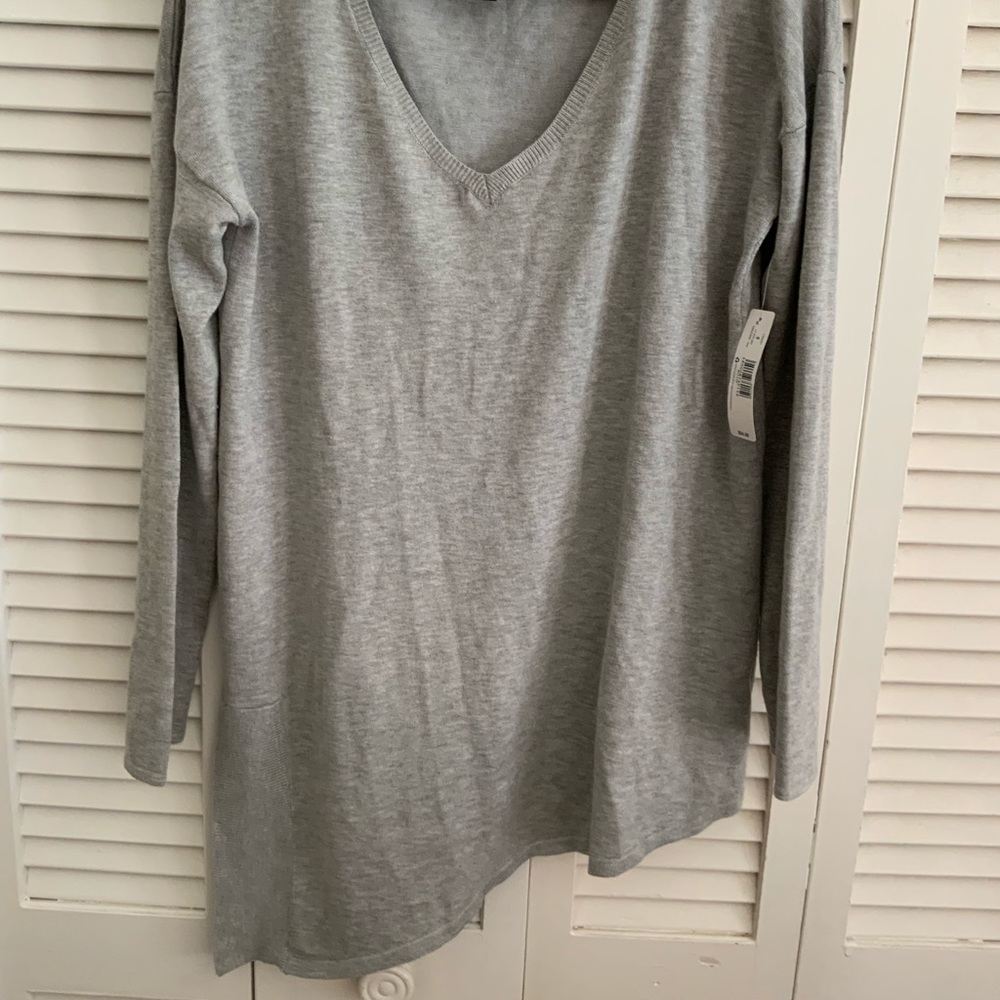 New Directions Long Sleeve Grey Sweater NWT